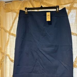 Ann Taylor- royal blue stretchy material pencil skirt